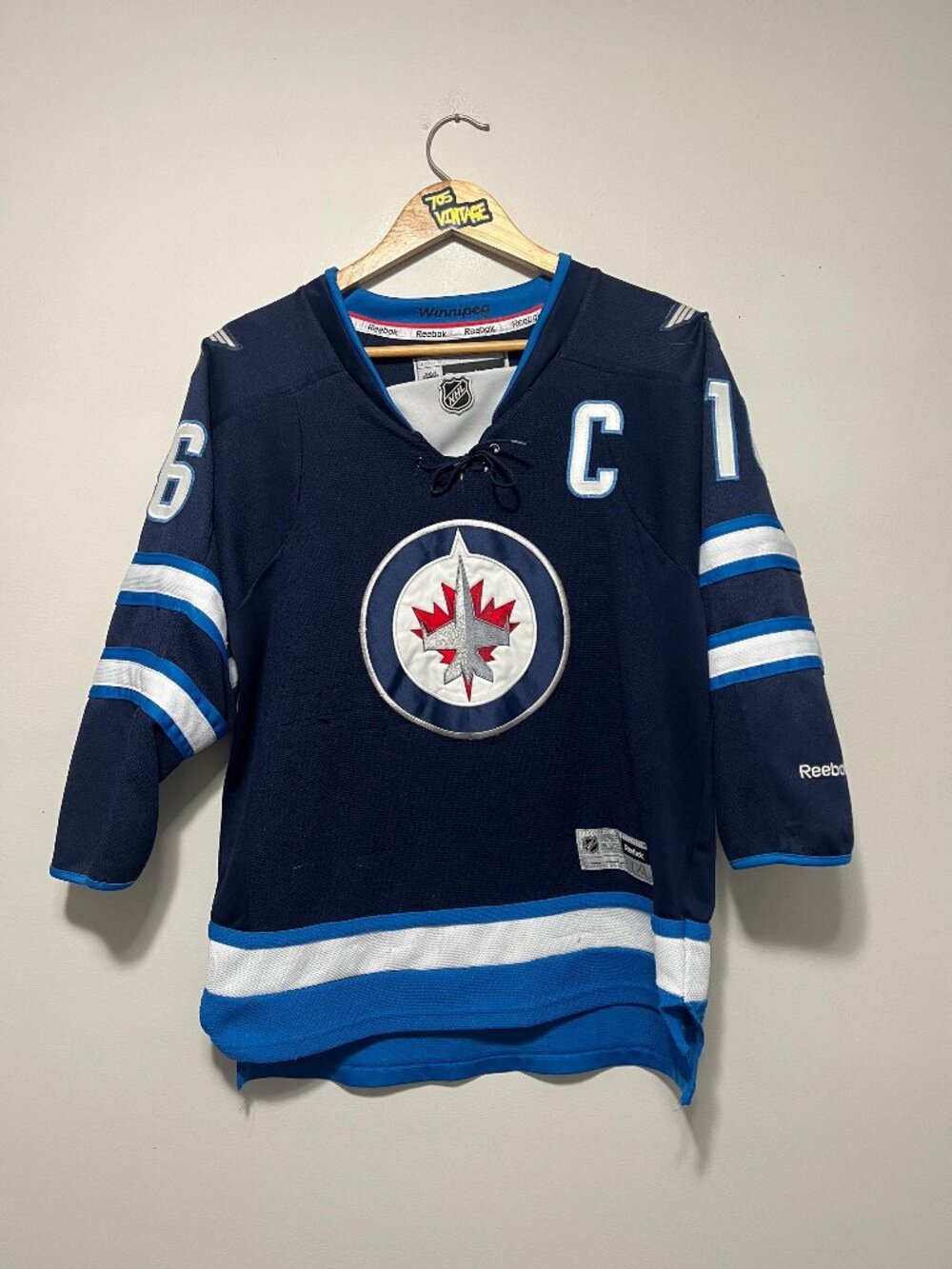 Vintage Andrew Ladd Winnipeg Jets NHL Kids Jersey
